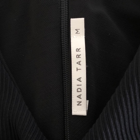 Nadia Tarr Ribbed Scuba Cocktail Dress, Black - Picture 5 of 6